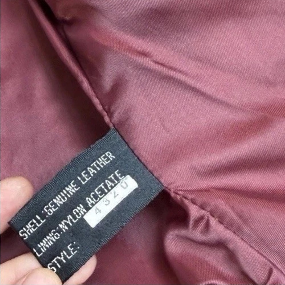 Wilson Burgundy Leather Blazer Jacket for Women - Picture 6 of 16